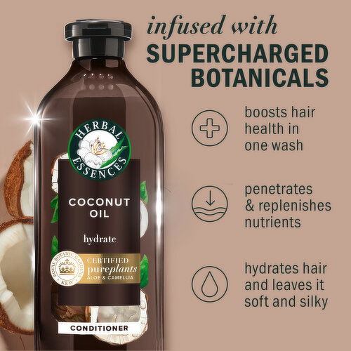 Herbal Essences PurePlants Coconut Oil Conditioner, 13.5 fl oz