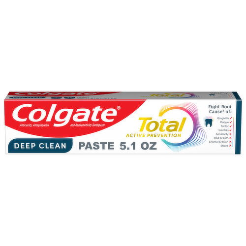 Colgate Total Active Prevention Total Active Prevention Deep Clean Toothpaste