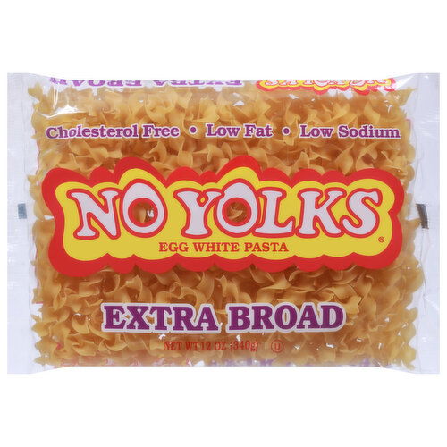 No Yolks Egg White Pasta, Extra Broad