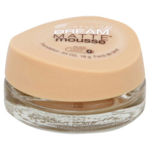 maybelline Dream Matte Mouse Foundation, Nude, Light 4