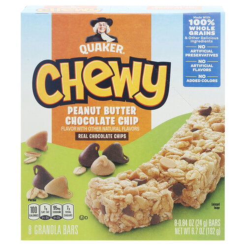 Quaker Chewy Granola Bars, Peanut Butter Chocolate Chip