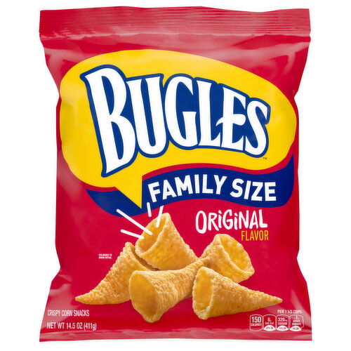 Bugles Crispy Original Flavor Corn Snacks Family Size