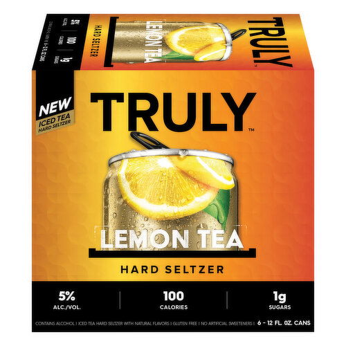 Truly Beer, Lemon Tea, Hard Seltzer