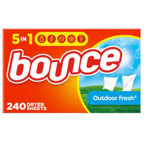 Bounce Fabric Softener Sheets, Outdoor Fresh Scent