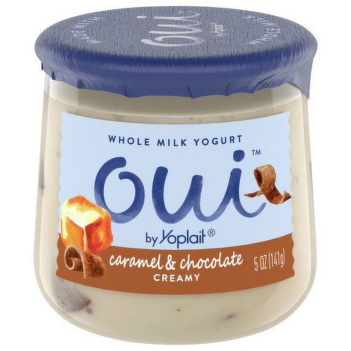 Oui Yogurt, Whole Milk, Caramel & Chocolate, Creamy