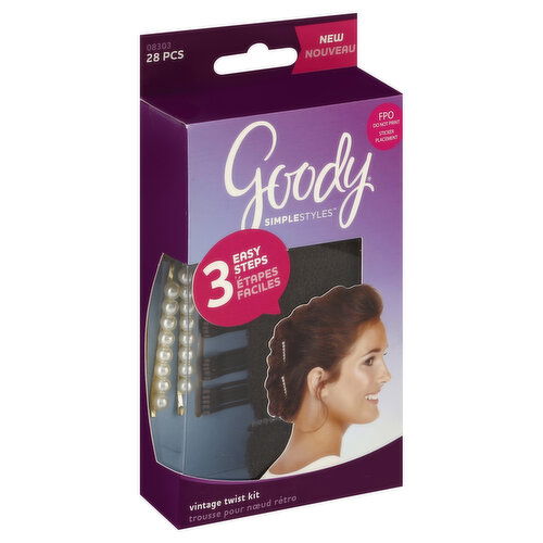 Goody Simple Styles Vintage Twist Kit, 28 Pieces