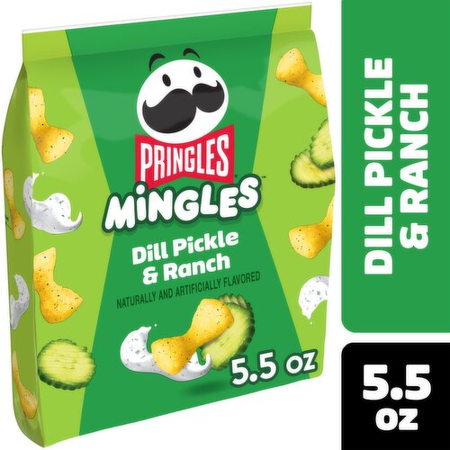 Pringles Mingles Puffed Snacks, Dill Pickle and Ranch