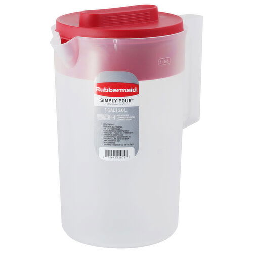 Rubbermaid Simply Pour Pitcher, 1 Gal