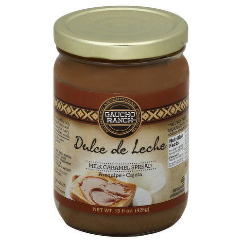 Gaucho Ranch Milk Caramel Spread, Dulce de Leche