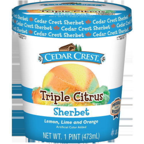 Cedar Crest Triple Citrus Sherbet