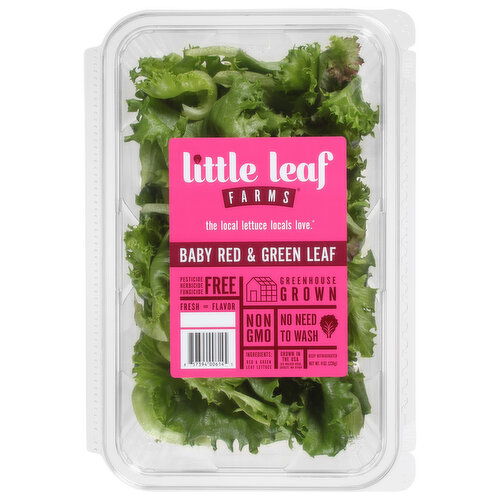 Little Leaf Farms Lettuce, Baby Red & Green Leaf