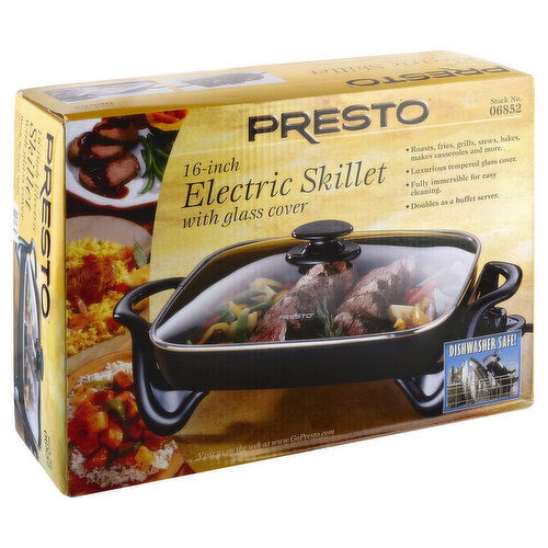 Presto Skillet, Electric, 16-Inch, with Glass Cover