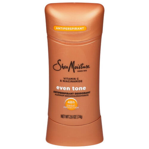 Shea Moisture Antiperspirant Deodorant, Vitamin C & Niacinamide, Even Tone
