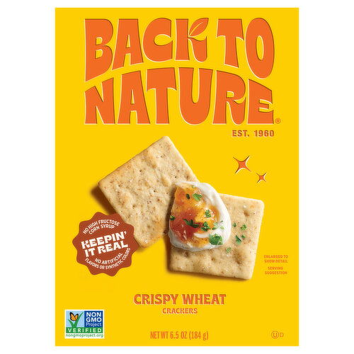 Back to Nature Crackers, Crispy Wheat