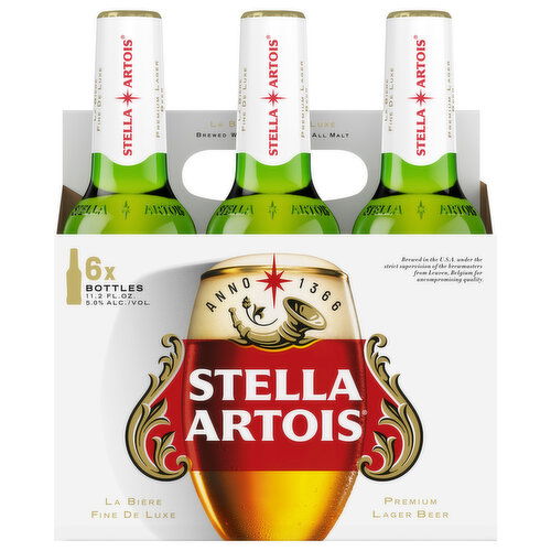 Stella Artois Beer, Premium, Lager