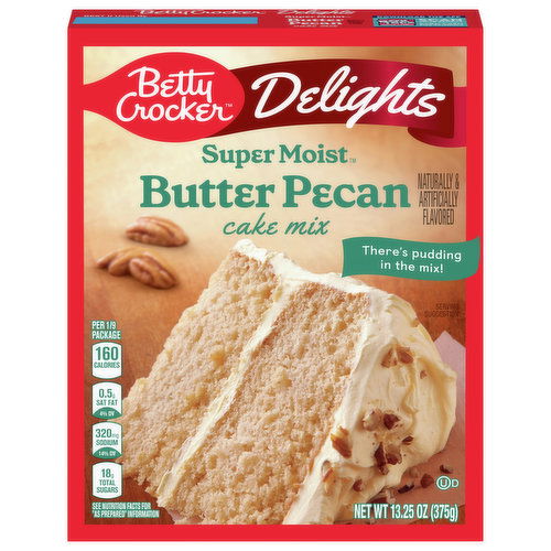 Betty Crocker Super Moist Cake Mix, Butter Pecan, Delights