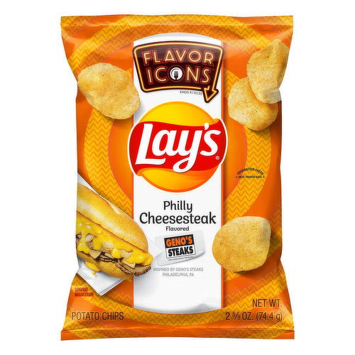 Lay's Flavor Icons Potato Chips, Philly Cheesesteak Flavored