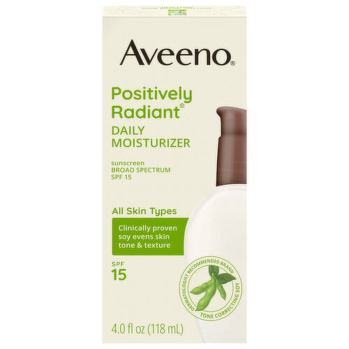 Aveeno Positively Radiant Daily Moisturizer, Broad Spectrum SPF 15