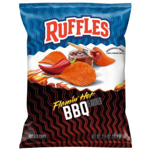Ruffles Flamin' Hot BBQ Flavored Potato Chips