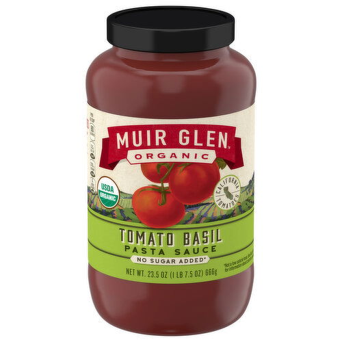 Muir Glen Organic No Sugar Added Tomato Basil Pasta Sauce