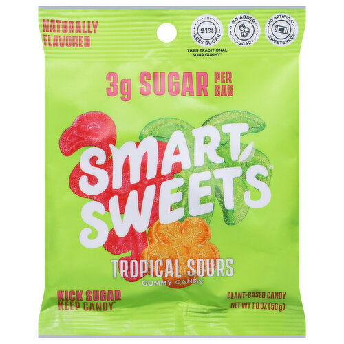SmartSweets Gummy Candy, Tropical Sours
