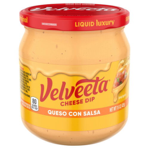 Velveeta Cheese Dip, Queso Con Salsa