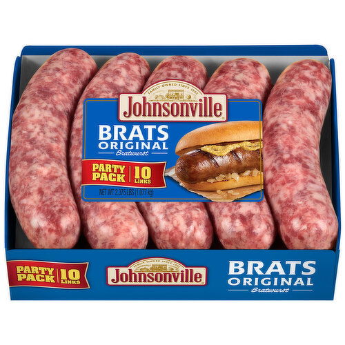 Johnsonville Original Brats, Party Pack, 10 Links