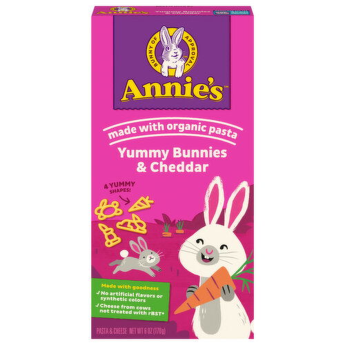 Annie's Yummy Bunnies & Cheddar Pasta & Cheese