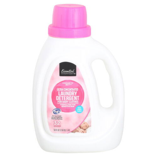 Essential Everyday Laundry Detergent for Baby Clothes, Ultra Concentrated