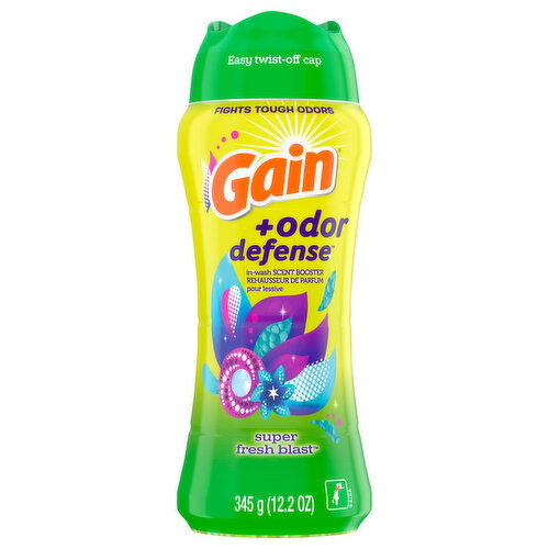 Gain +Odor Defense In-Wash Super Fresh Blast Scent Booster