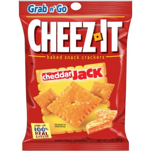 Cheez-It Grab n' Go Cheese Crackers, Cheddar Jack, Grab and Go