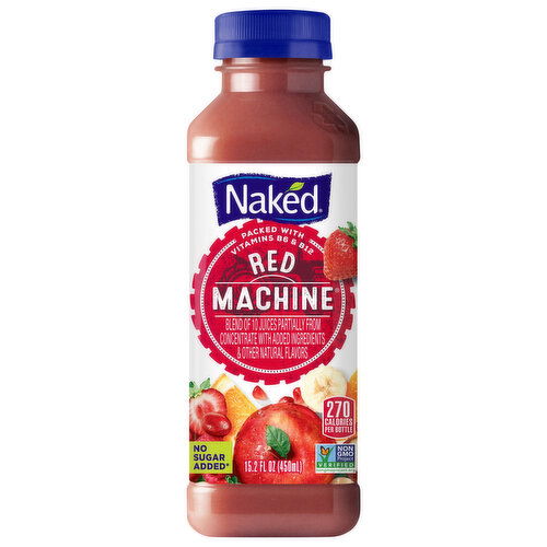 Naked No Sugar Added Red Machine Juice
