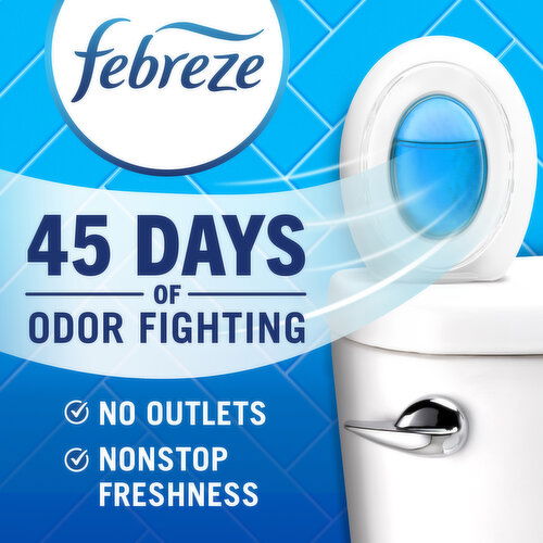 Febreze Bathroom Febreze Bathroom Air Freshener, Odor-Fighting, Linen & Sky, 2ct