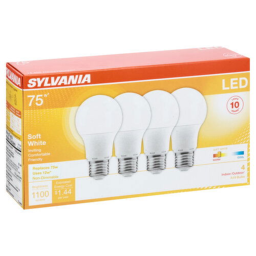 Sylvania Light Bulbs, LED, Soft White, 12 Watts