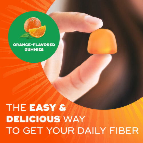 Metamucil Not Applicable Fiber Gummies Supplement, Orange Flavor
