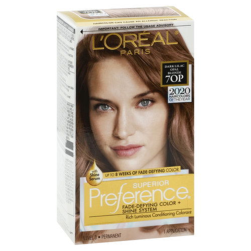 Superior Preference Permanent Hair Color, Level 3, Dark Lilac Opal Blonde 70P,