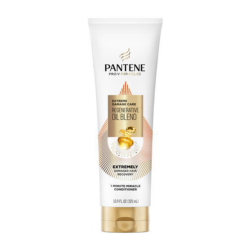 Pantene Pantene Pro-V Miracles Pro-V Miracles Extreme Damage Care Regenerative Oil Blend 1 Minute Miracle Conditioner