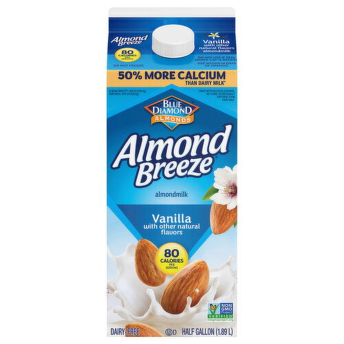 Blue Diamond Almond Breeze Dairy-Free Vanilla Almondmilk