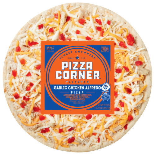 Pizza Corner Pizza, Garlic Chicken Alfredo