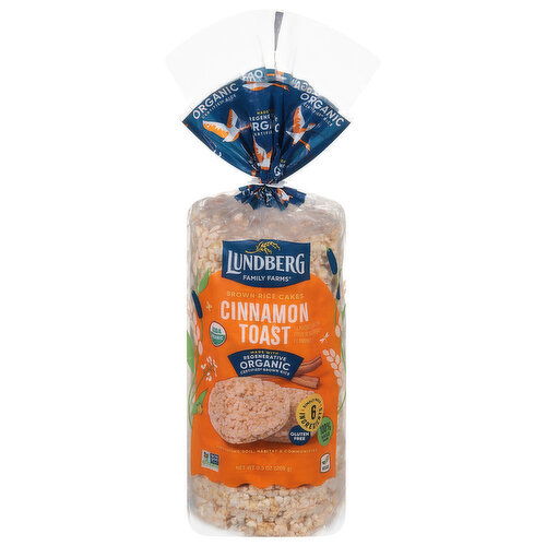Lundberg Family Farms Organic Cinnamon Toast Brown Rice Cakes