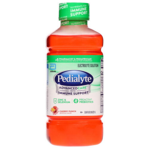 Pedialyte Advanced Care Electrolyte Solution, Cherry Punch