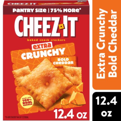 Cheez-It Extra Crunchy Bold Cheddar Baked Snack Crackers