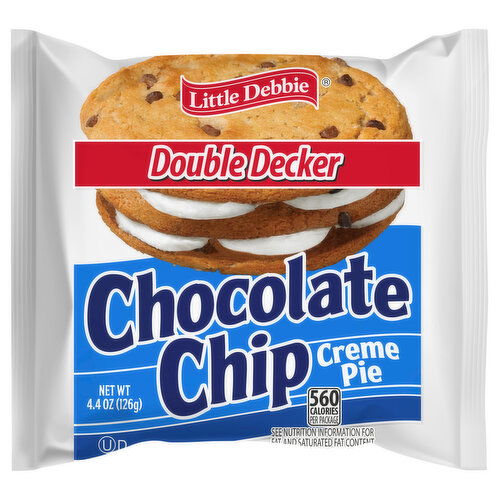 Little Debbie Double Decker Chocolate Chip Creme Pie