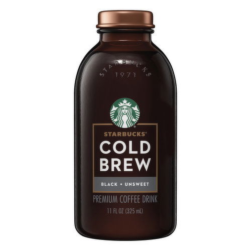 Starbucks Starbucks Cold Brew Premium Coffee Drink Black Unsweetened 11 Fl Oz Bottle