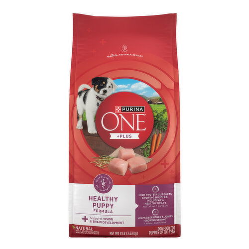 ONE Dry Dog Food ONE Purina ONE Plus Healthy Puppy Formula High Protein Natural Dry Puppy Food with added vitamins, minerals and nutrients