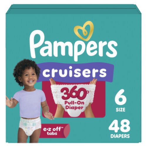 Pampers Diapers - Cruisers 360 degrees - Size 6