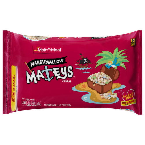 Malt O Meal Mateys Cereal, Marshmallow, Family Size