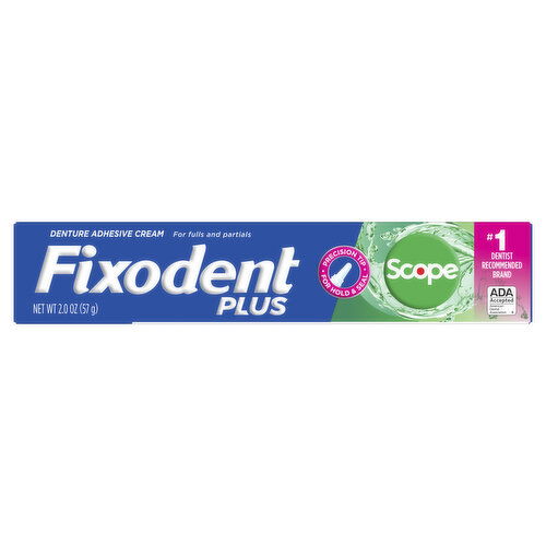 Fixodent Control Plus Scope Flavor Plus Scope Denture Adhesive