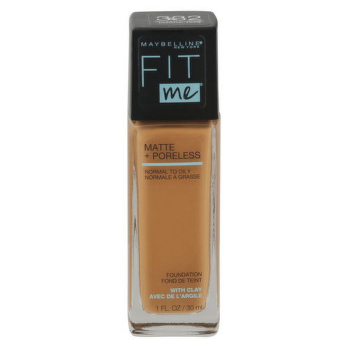 Fit me! Foundation, Matte + Poreless, Golden Caramel 332