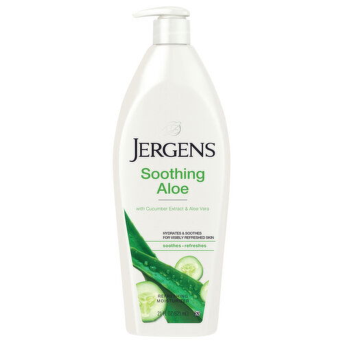 Jergens Moisturizer, Refreshing, Soothing Aloe